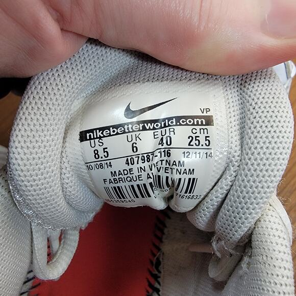 Nike Reax Run 5 Women’s Running Shoes White Silver Pink Size 8.5 No Inserts - Picture 15 of 15